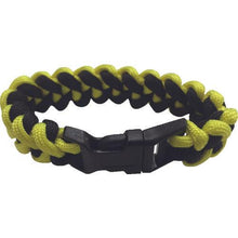 Load image into gallery viewer, YUTAKAMAKE paramate bracelet 4mm x 2.9m yellow/black with plastic buckle
