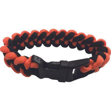 Load image into gallery viewer, YUTAKAMAKE Paramate Bracelet 4mm x 2.9m Orange/Black with Plastic Buckle
