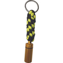 Load image into gallery viewer, YUTAKAMAKE Paramate Keychain 4mm x 1.9m Yellow/Black with case and ring
