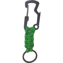 Load image into gallery viewer, YUTAKAMAKE Paramate Keychain 4mm x 1.1m Green with Hook and Ring
