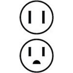 Tải hình ảnh vào trình xem thư viện, Phích cắm Pockin thay thế NICHIDO L Henna Pockin Plug Gói vỉ trong nhà PP-06
