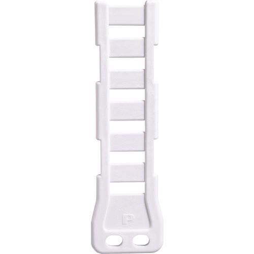 PANDUIT ตัวยึดแนวนอน สารหน่วงไฟ สีขาว (5 ชิ้น)