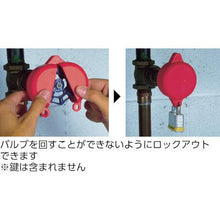 画像をギャラリービューアに読み込む, パンドウイット　ゲートバルブロックアウト　赤
