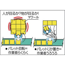 画像をギャラリービューアに読み込む, タイユー　回転台マワール　ミドルタイプ　イエロー２０００ｋｇ　直径１２００ｍｍ
