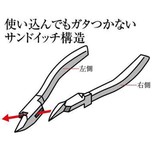 画像をギャラリービューアに読み込む, ＴＴＣ　ＰＯＷＥＲ　斜めニッパー（三枚合わせ）エラストマーグリップ
