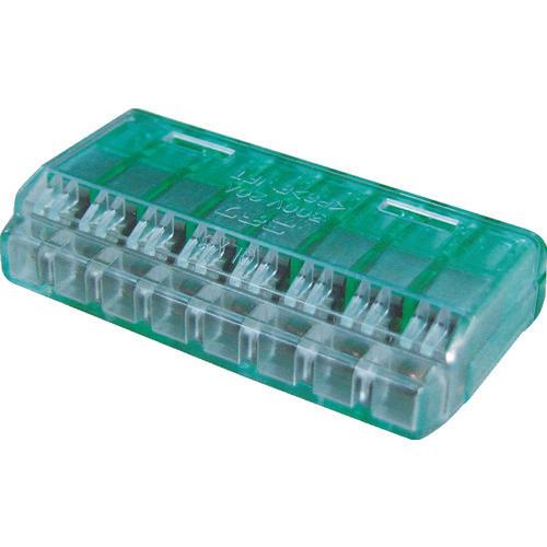 นิจิฟุ คอนเนคเตอร์สายไฟชนิดปลั๊กอินล็อคด่วน 8 ขั้ว สีเขียวใส 20 ชิ้น