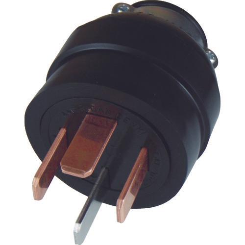 AMERICAN DENKI ปลั๊กยางใบมีดแบนลงดิน 3P50A250V