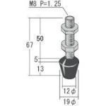 Tải hình ảnh vào trình xem thư viện, Bu lông inox cao su KAKUTA M8X50
