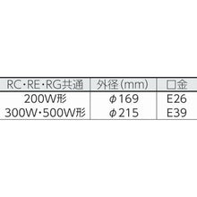Load image into gallery viewer, HATAYA rainproof type work light reflector lamp 300W 100V electric wire 0.3m with vise
