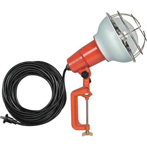 ハタヤ　防雨型作業灯　リフレクターランプ５００Ｗ　１００Ｖ電線１０ｍ　バイス付