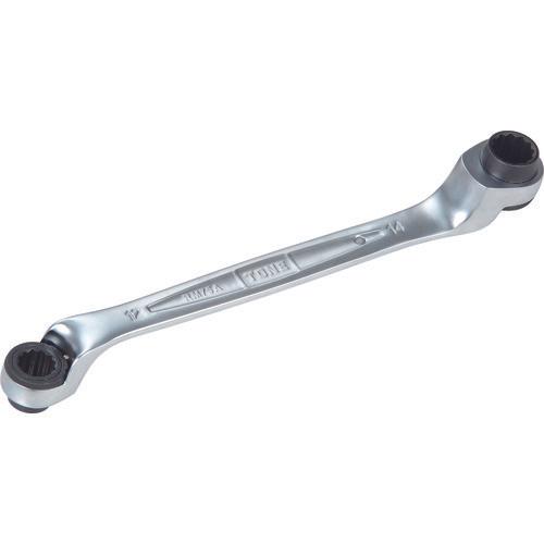 TONE ประแจแหวนข้างปากตาย 2 หัว 75 องศา ขนาดด้านตรงข้าม 12 x 14 ยาวรวม 218 มม.