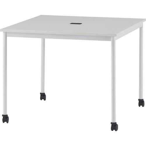 TOKIO โต๊ะทำงานทรงสี่เหลี่ยมมีล้อ สีขาว