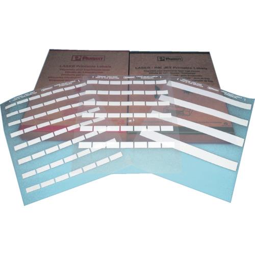 Nhãn tự cán cho máy in laze PANDUIT Màu trắng polyester Chiều dài phần in 12,7 mm x rộng 25,4 mm 2500 tờ S100X150YAJ