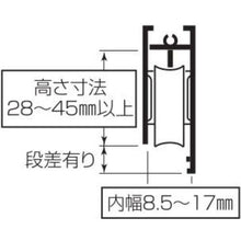画像をギャラリービューアに読み込む, ＭＫ　Ｓ－２２８サッシ用　取替戸車　Ｍ８．５Ａ－０２４
