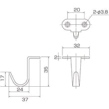 画像をギャラリービューアに読み込む, ＭＫ　ステンレスフック　ＴＹＰＥ－４
