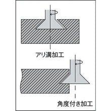 画像をギャラリービューアに読み込む, ＦＫＤ　柄付アングルカッター４５°×１５
