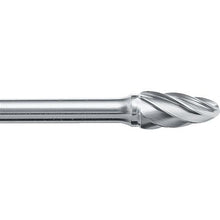 画像をギャラリービューアに読み込む, スーパー　スーパー超硬バー　アルミカット　ロー付タイプ　シャンク径６ｍｍ　砲弾型　刃径：１２．７
