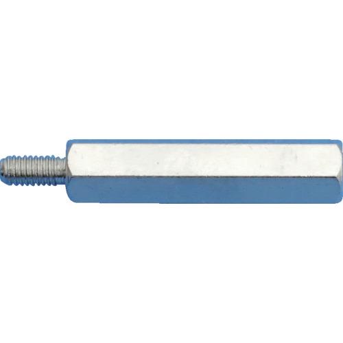 テイシン　黄銅スペーサー　ＳＢＢ－Ｍ３　オス－メス　１００個入　ネジ径Ｍ３　全長３０