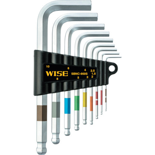 Cờ lê đầu bi Wise bộ 9 chi tiết NC (cỡ tiêu chuẩn)