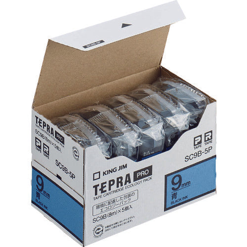 KING JIM PRO Tape Eco Pack Color Label (สีน้ำเงิน) (5 ชิ้น)