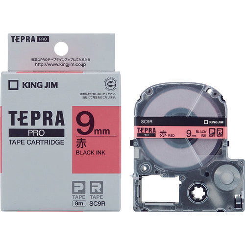 ตลับเทป KING JIM Tepra PRO ชนิดสี (ตัวอักษรสีแดงและสีดำ)