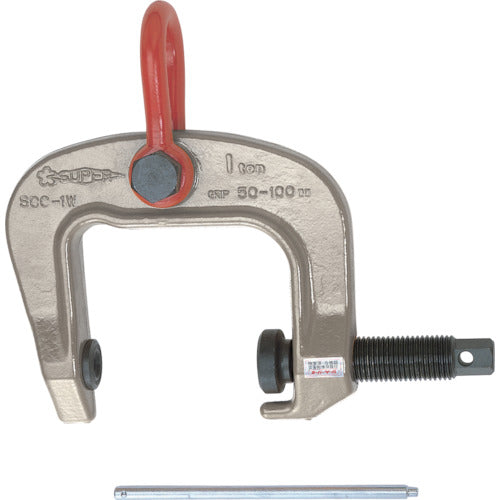 SUPER TOOL screw cam clamp (universal type) Capacity: 1.0ton Clamping range: 50-100mm
