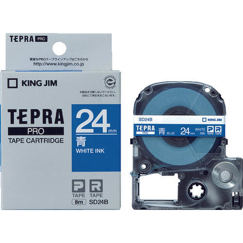 KING JIM Tepra PRO ตลับเทปกว้าง 24มม. สีน้ำเงิน