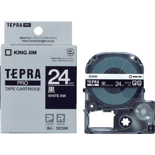 KING JIM Tepra PRO ตลับเทปกว้าง 24มม. ดำ