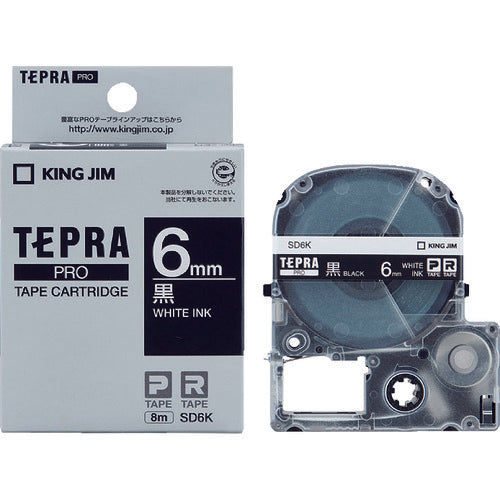 KING JIM Tepra PRO ตลับเทปกว้าง 6มม. ดำ
