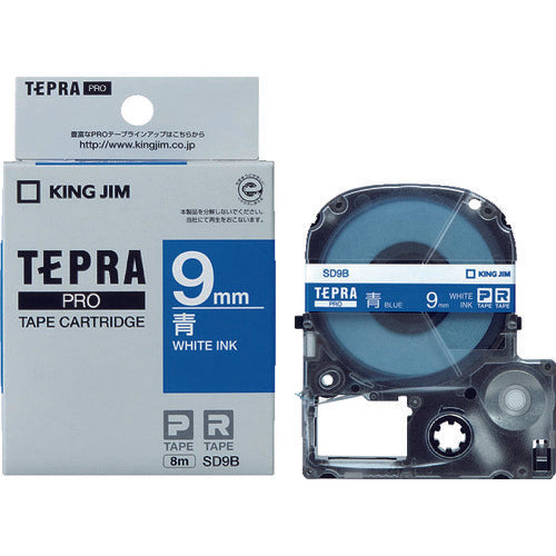 KING JIM Tepra PRO ตลับเทปกว้าง 9 มม. สีน้ำเงิน
