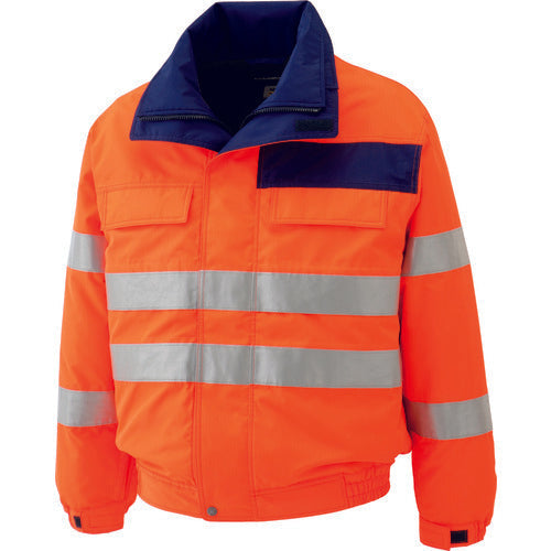 MIDORI ANZEN High Visibility กันน้ำ กันไฟฟ้าสถิตย์ Winter Blouson Orange LL