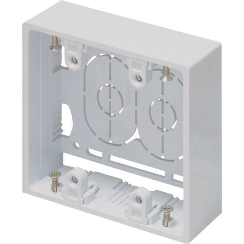 Masaru New F-Mall Accessory Exposed Box for 2 Pieces Shallow White