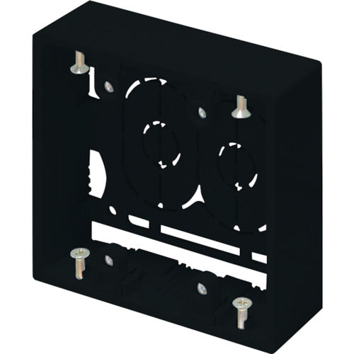 Masaru New F-Mall Accessory Exposed Box for 2 Pieces Shallow Black