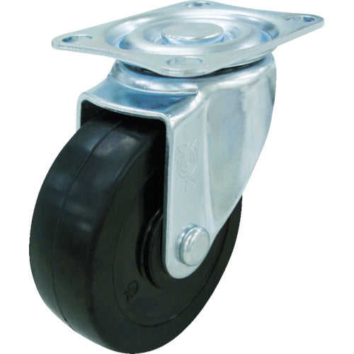 YUEI caster phổ thông bánh xe cao su cứng đường kính 100