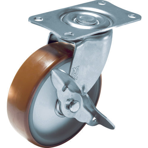 Bánh xe xoay với YUEI caster S Bánh xe Urethane đường kính 100