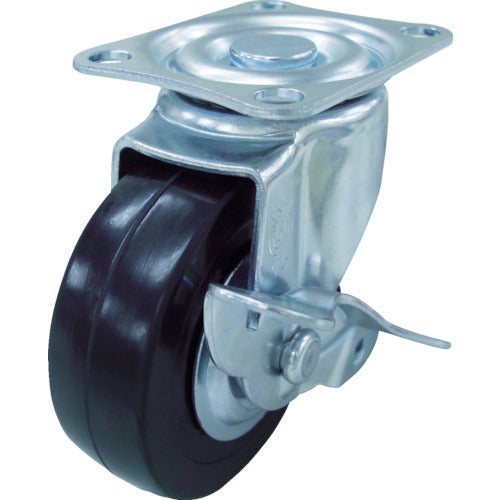Bánh xe xoay có bánh xe YUEI S Bánh xe cao su cứng đường kính 65