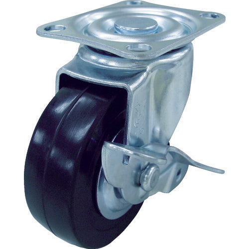 Bánh xe xoay có bánh xe YUEI S Bánh xe cao su cứng đường kính 75