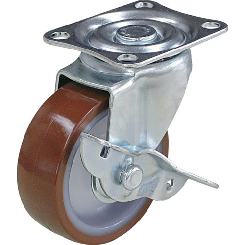 Bánh xe xoay với YUEI caster S Bánh xe Urethane đường kính 75