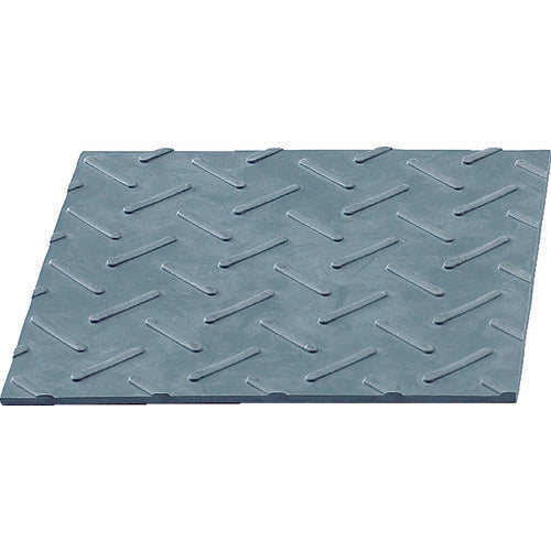 Light es rubber mat gray 300 square