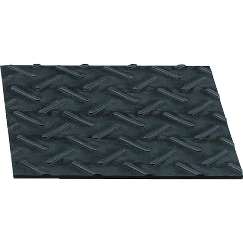 Light es rubber mat black 300 square