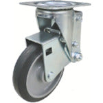 Tải hình ảnh vào trình xem thư viện, YUEI đệm caster 125 đường kính xoay bánh xe bánh xe cao su
