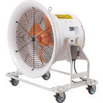 SUIDEN Air Blower Dodeka Fan Hane 600mm 3 Phase 200V Low Noise Energy Saving Type Adjustable Angle 4 Wheel Casters