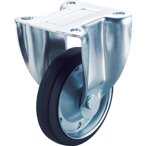 Bánh xe cố định công nghiệp YUEI bánh xe cao su đường kính 100