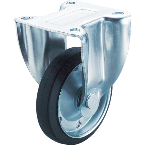 Xe cố định bánh xe công nghiệp YUEI bánh xe cao su đường kính 125