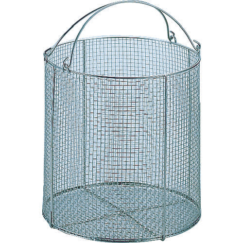 サンワ　ステンレス丸型洗浄カゴ　特大