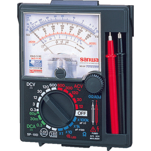 ＳＡＮＷＡ　アナログマルチテスタ　保護ケース一体型