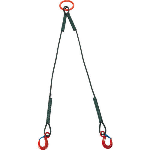 TRUSCO 2 hanging safety power rope diameter 9mm length 1.5m