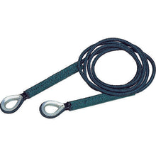 Load image into gallery viewer, TRUSCO safety power rope with thimbles on both ends 9mm x 5m
