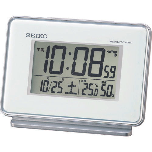 SEIKO radio clock with temperature and humidity