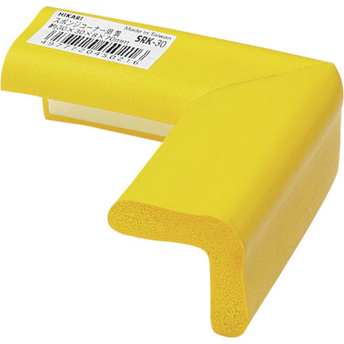 Light sponge corner yellow 30 x 30 mm